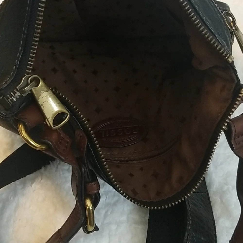 Fossil Explorer Crossbody Leather Y2K Bag PACKED